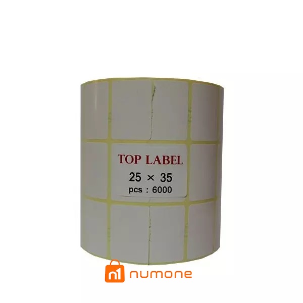 لیبل کاغذی تاپ لیبل سه ردیف 25x35