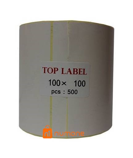 لیبل کاغذی تاپ لیبل تک ردیف 100x100
