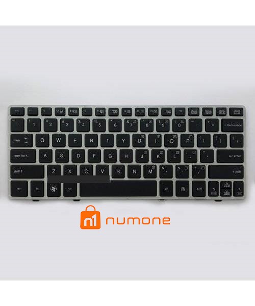 کیبورد لپ تاپ اچ پی EliteBook 2560 مشکی بافریم نقره ای