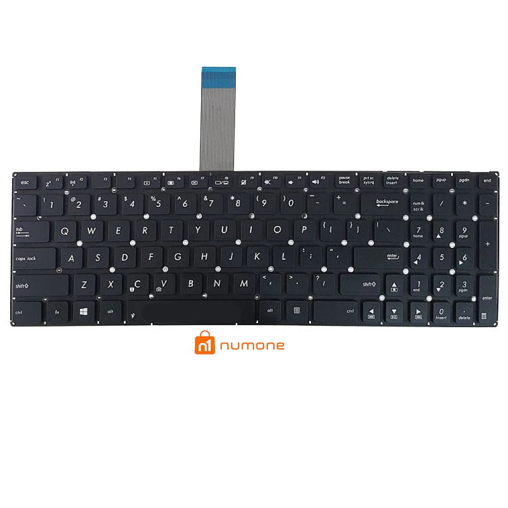 کیبورد لپ تاپ ایسوس مدل X550 مشکی-اینترکوچک فلت بلند