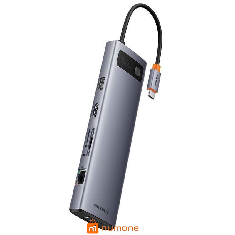 هاب 11 پورت Type-C بیسوس 100 وات مدل CAHUB BS-OH147