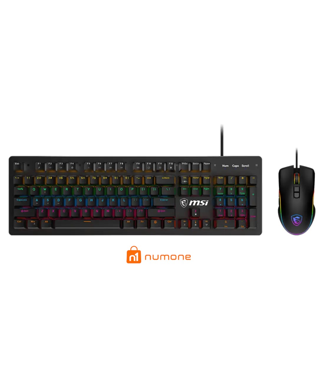 کیبورد و موس گیمینگ ام اس آی مدل FORGE GK300 COMBO