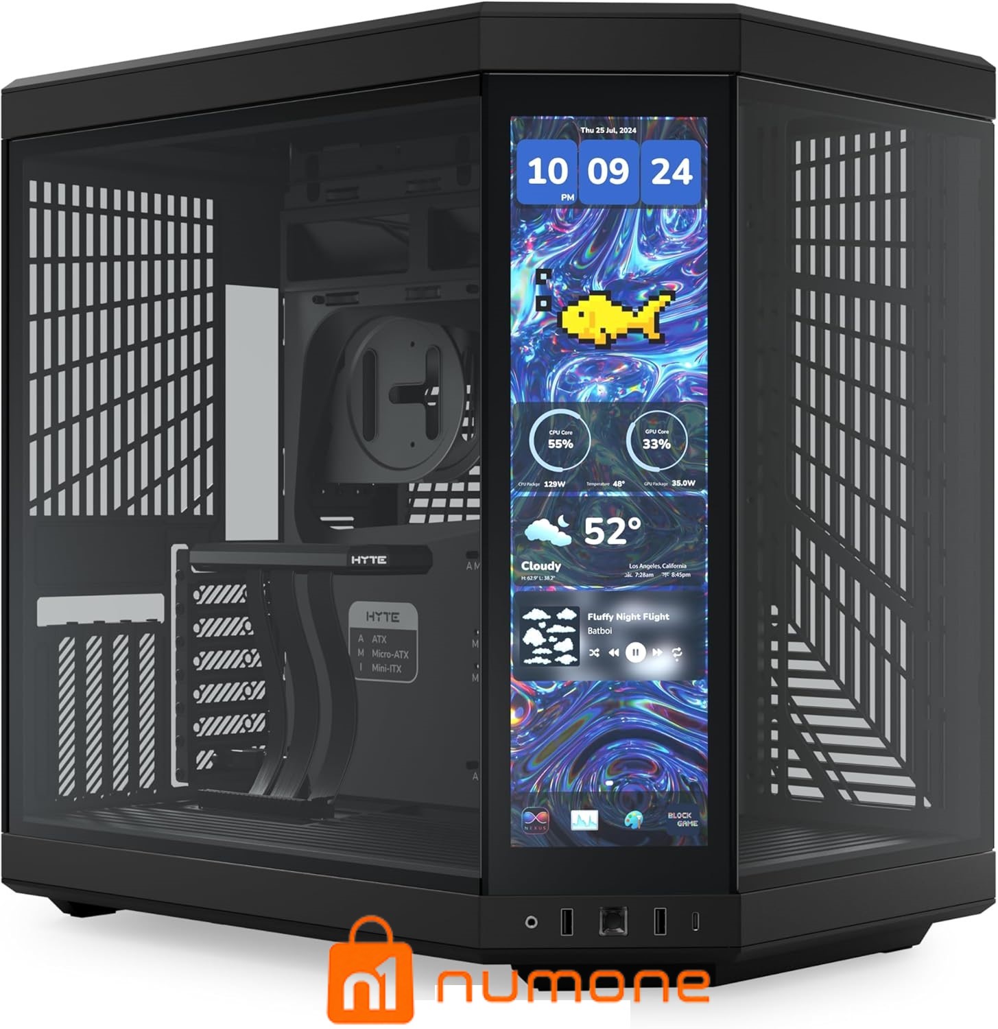 کیس کامپیوتر هایت Y70 Pitch Touch Infinite Mid Tower مشکی