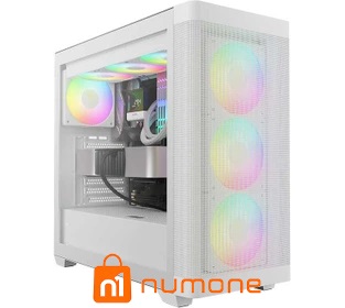 کیس کامپیوتر گیم دیاس Athena M3 ARGB Mid Tower سفید