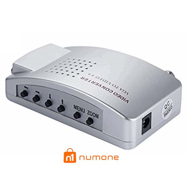 مبدل VGA به AV وی نت مدل V-COVGA2AVM همراه با کابل برق