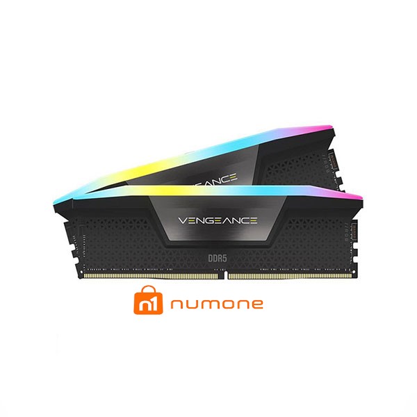 رم دسکتاپ DDR5 دو کاناله 6000 مگاهرتز CL40 کورسیر مدل VENGEANCE RGB ظرفیت 64 گیگابایت