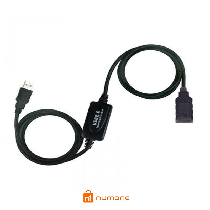 کابل افزایش طول مدار دار (اکتیو) USB 2.0 فرانت طول 10 متر مدل FN-U2CF100