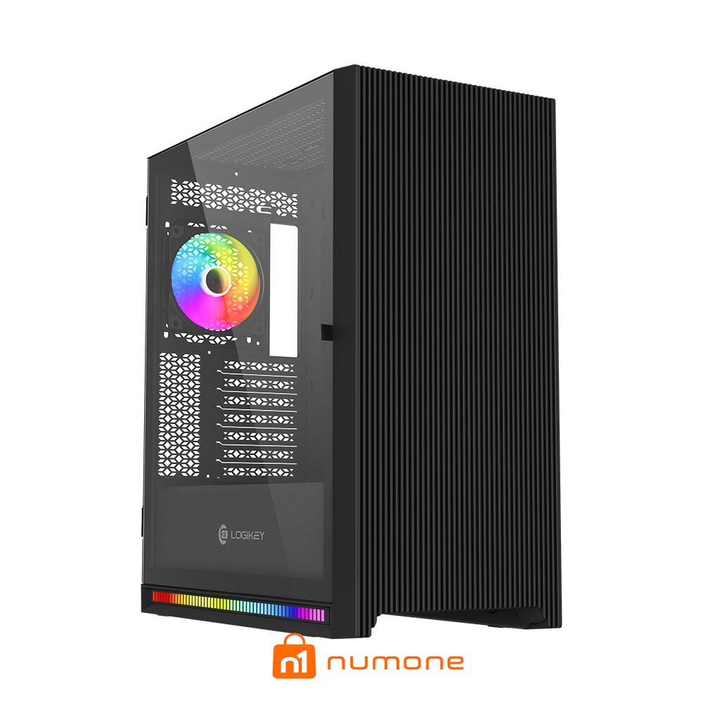 کیس کامپیوتر لاجی کی مدل C644B ARGB Mid Tower مشکی