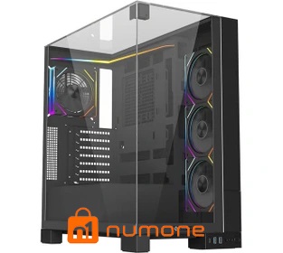کیس کامپیوتر لاجی کی مدل C734B ARGB Mid Tower مشکی
