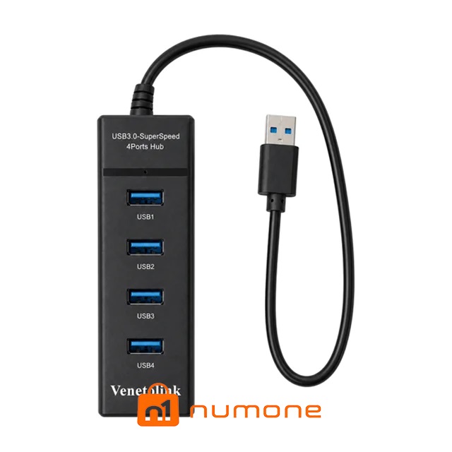 هاب 4 پورت USB 3.0 ونتولینک مدل 9015 دارای پورت تامین برق